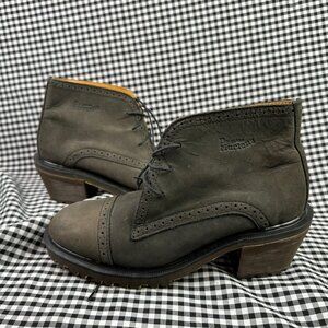 Dr Martens Made in England Chukka Heeled 8149 Brogue Leather Olive Boot UK 5